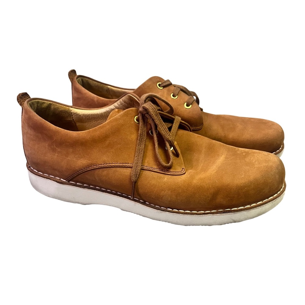 Samuel Hubbard Free Mens 14W Tan Nubuck Leather Shoes Vibram Sole Comfort Oxford